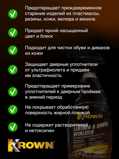 Средство для ухода за кожей, пластиком и винилом, аэрозоль (650 мл) Средство для ухода за кожей, пластиком и винилом, аэрозоль (650 мл)